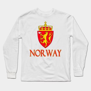 Norway - Norwegian Coat of Arms Design Long Sleeve T-Shirt